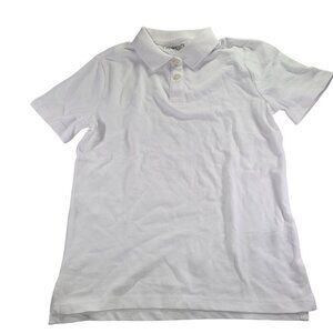 Crewcuts Girls White Pique Cotton Short Sleeve Classic Polo Shirt Size 10